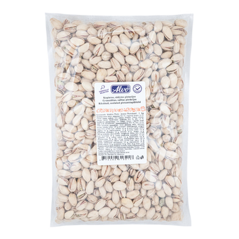 ALVO Pistaatsiapähklid 1kg (röstitud, soolatud)