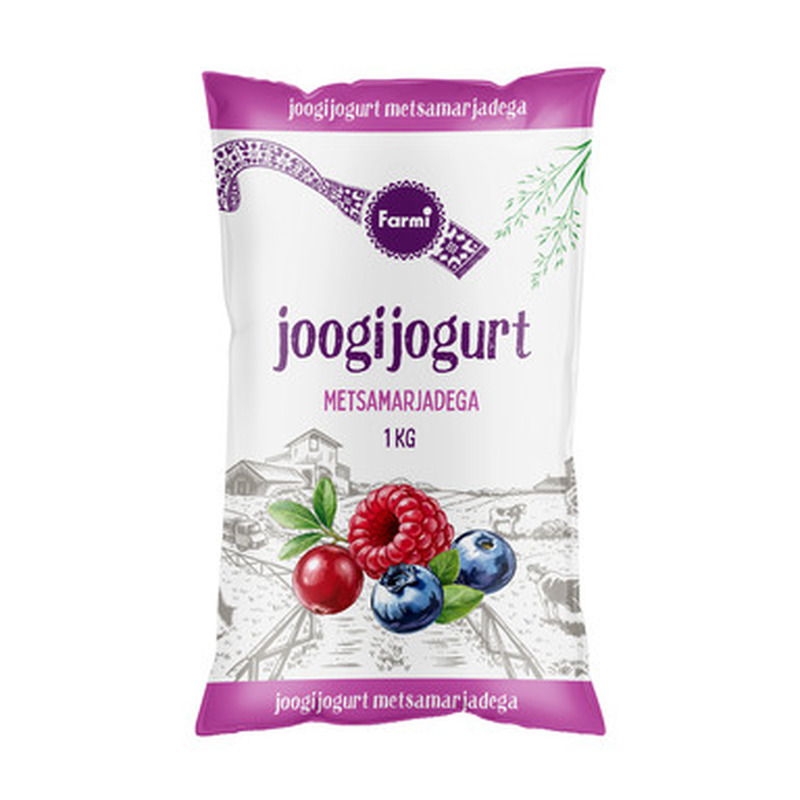 FARMI Metsamarja joogijogurt 1kg (kile)