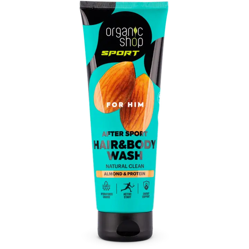 Juuste- ja kehapesu Organic Shop Sport meestele 200ml