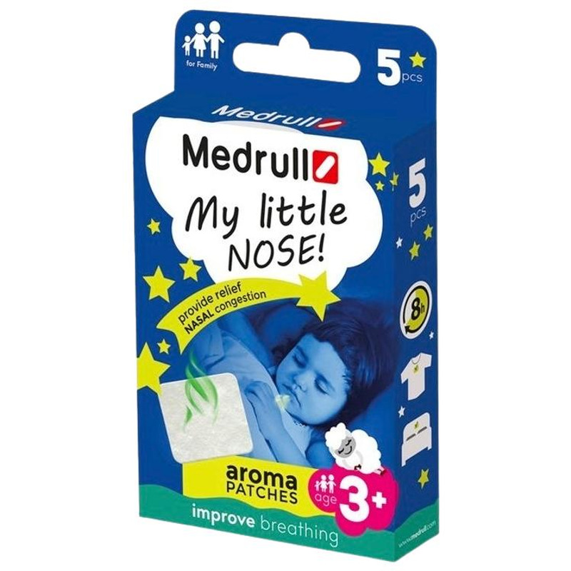 Aroomiplaaster My Little Nose, MEDRULL, 5 tk