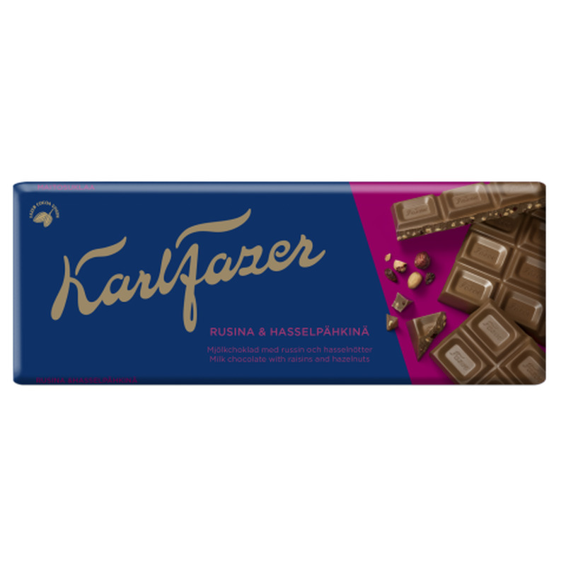 Piimašokolaad rosina-pähkli Karl Fazer 180g