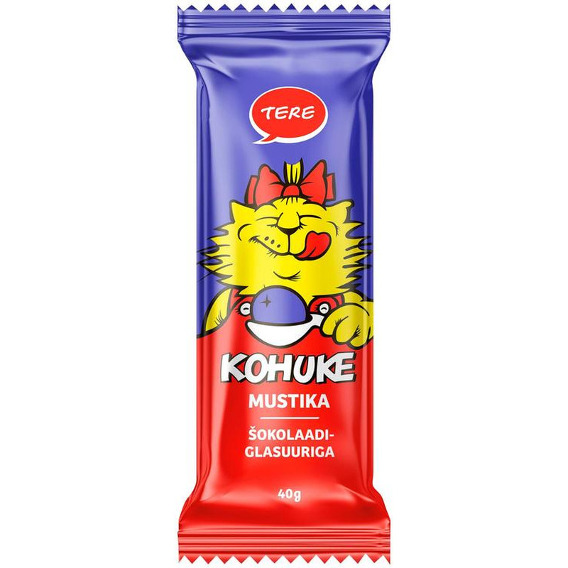 Tere Kohuke mustika šokolaadiglasuuriga, 40 g