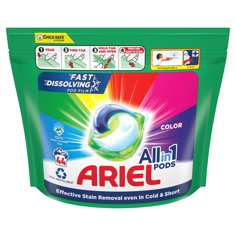 Geelkapslid Color, ARIEL, 44 tk