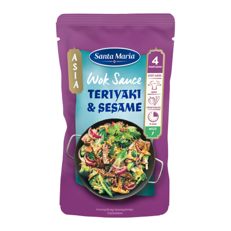 Vokikaste teriyaki ja seesami Santa Maria 150g