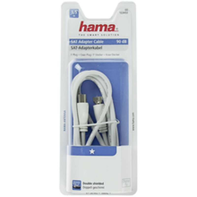 Antennikaabel SAT F-pistik isane, 1,5 m, 90 dB