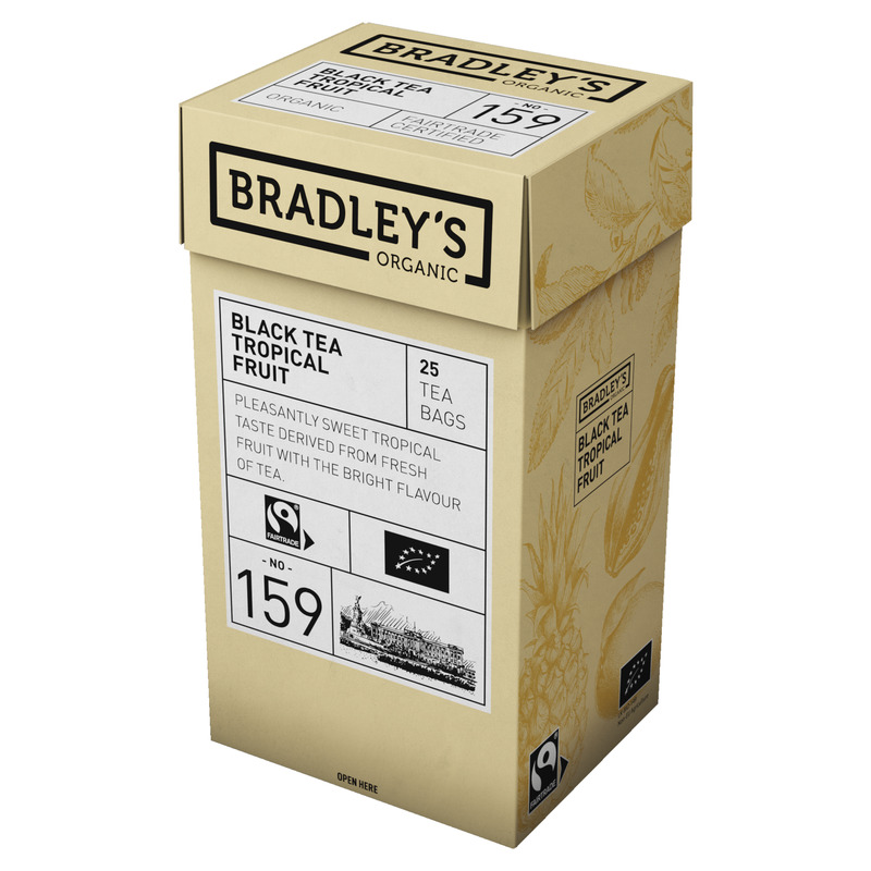 BRADLEY'S Organic Must tee Tropical Fruit 25x2g(ümbrik)
