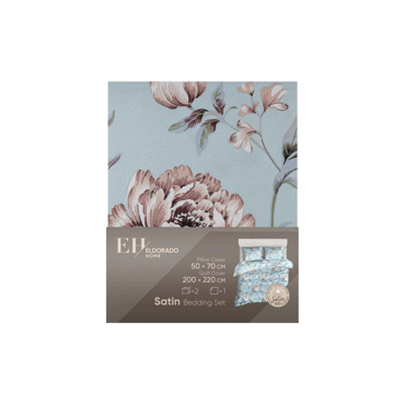 Satiin.voodipesu kompl.200x220/2x50x70cm