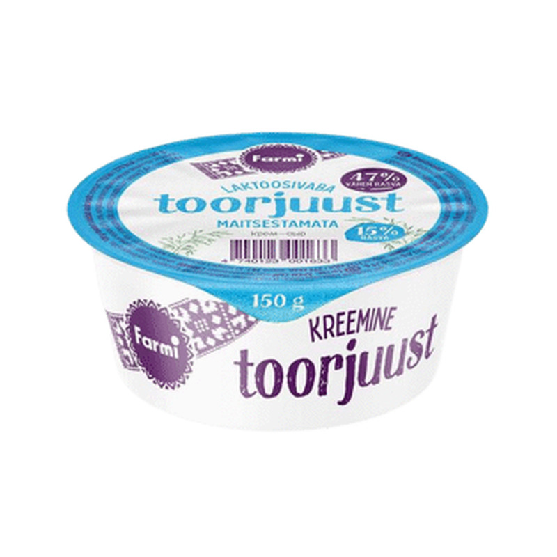 Toorjuust FARMI 15% laktoosivaba, 150g