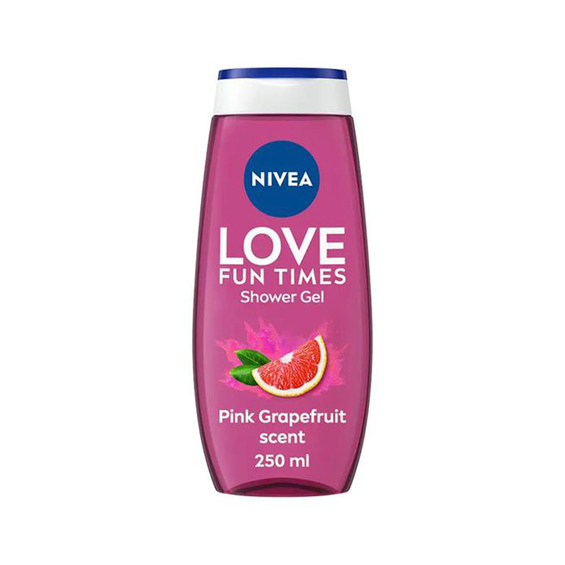 Dušigeel Love Fun Times Pink Grapefruit, NIVEA, 250 ml