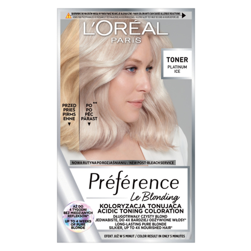 Juuksevärv L'Oreal Paris Preference Le Blonding toonimine 01 Platinum Ice 1tk
