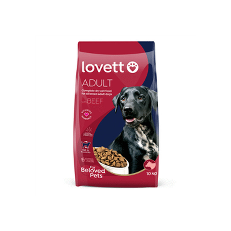 Kuiv koeratoit LOVETT veiselihaga 10kg