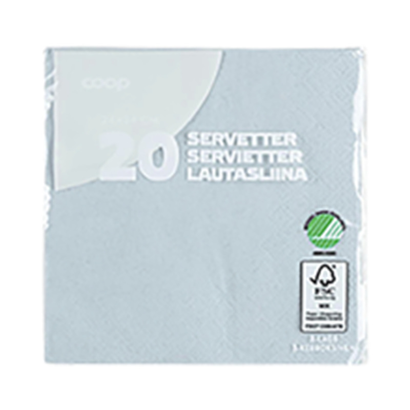 Salvrätik hall 24cm 20tk