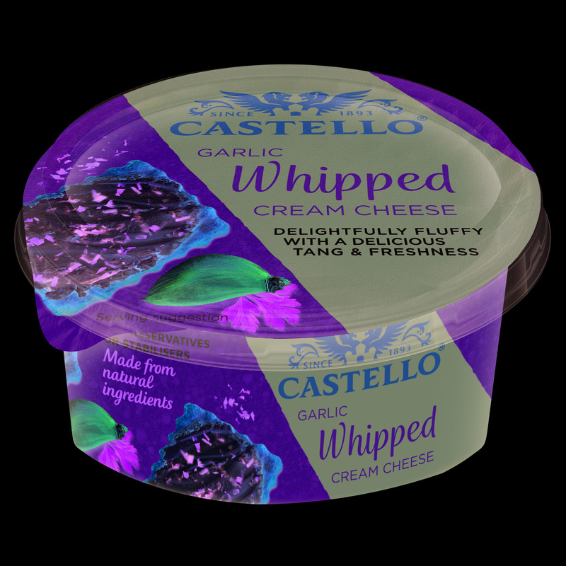 CASTELLO Vahustatud kreemjuust küüslauguga 125g