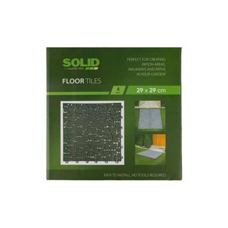 Põrandaplaadid SOLID, 4 tk, 29x29 cm