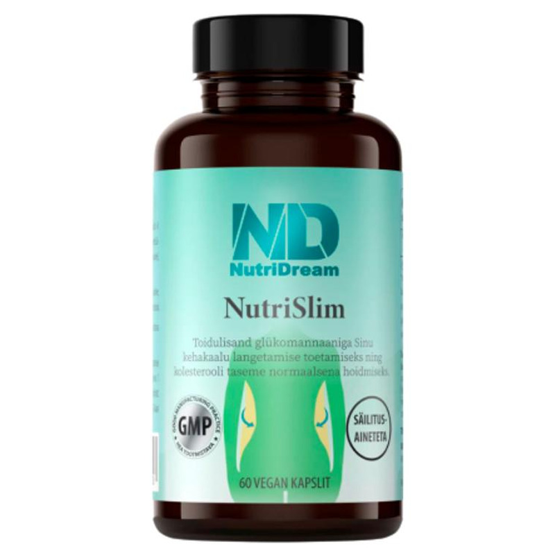 NutriSlim, kaalulangetus kapslid vegan N60, NUTRIDREAM, 60 tk