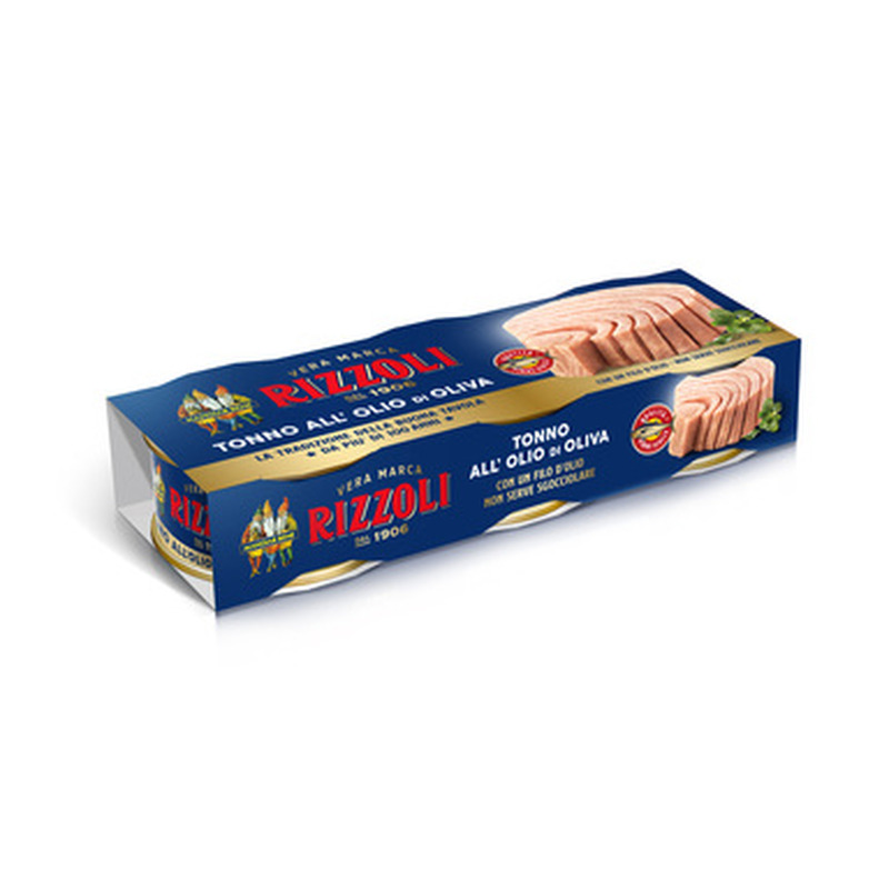 RIZZOLI Tuunikalatükid oliiviõlis 3x65g (195g)