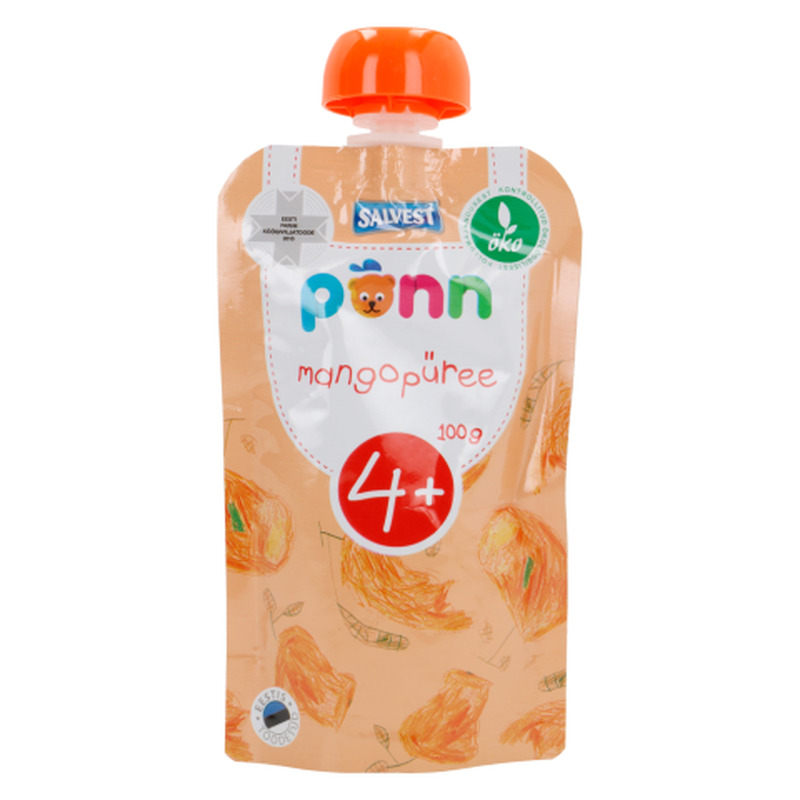 Püree mangoga Põnn ökoloogiline 4k 100g