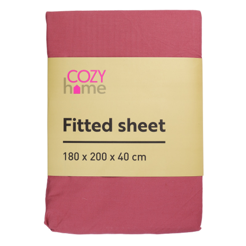 Kummiga lina Cozy Home 180x200x40cm punane SS25