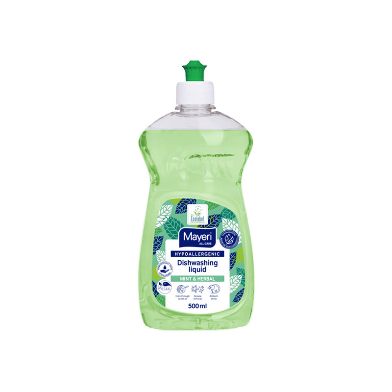 Nõudepesuvahend Mayeri Mint & Herbal hüpoallergeenne 500ml