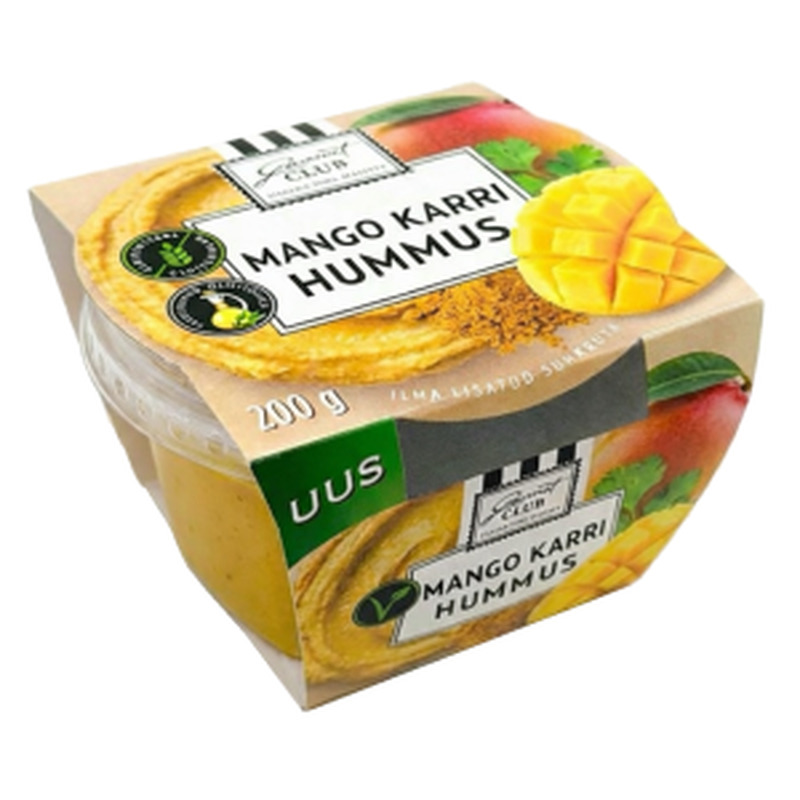 Gourmet Club mango karri hummus, 200 g
