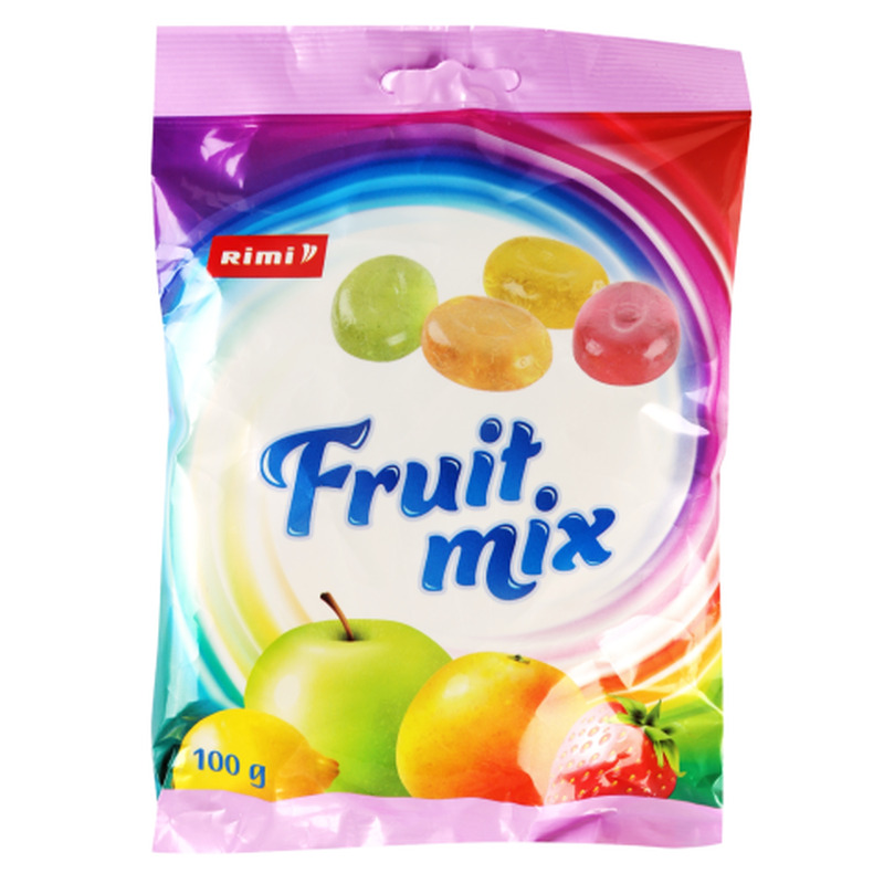 Karamellid puuviljamaitselised Rimi 100g
