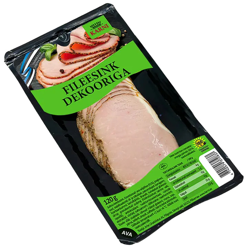 Fileesink dekooriga, viilutatud, KARNI, 120g