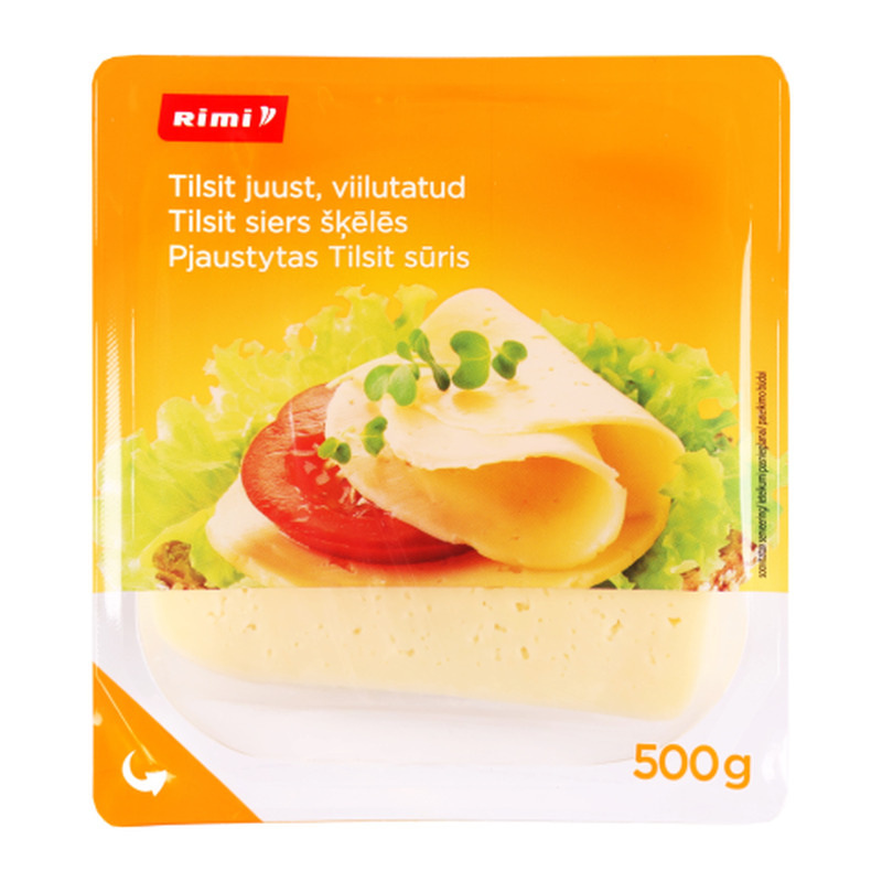 Juust Rimi Tilsit viilutatud 45% 500g