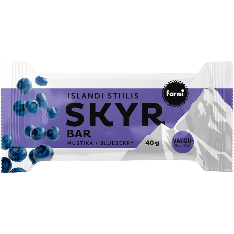 Farmi Skyr Mustikadessert Šokolaadiglasuuris 40g