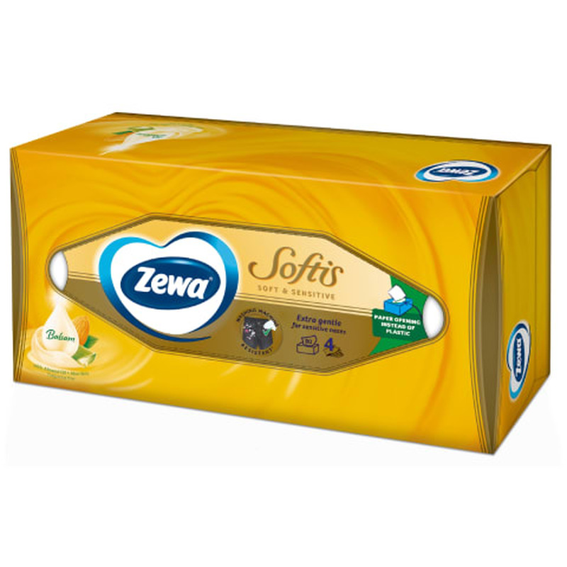 Taskurätikud Zewa Soft&Sensitive, 4kihti 80tk