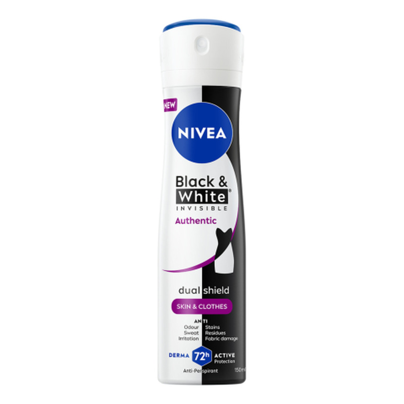 Antiperspirant Black&White Authentic Nivea 150ml