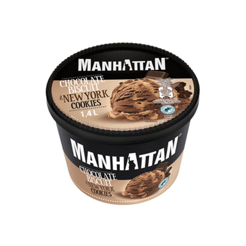 Jäätis MANHATTAN šokokook NY küpsis,707g