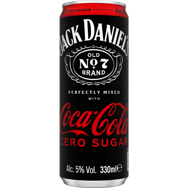 JACK DANIEL'S & Coca Cola Zero kokteiljook 5% 33cl (purk)
