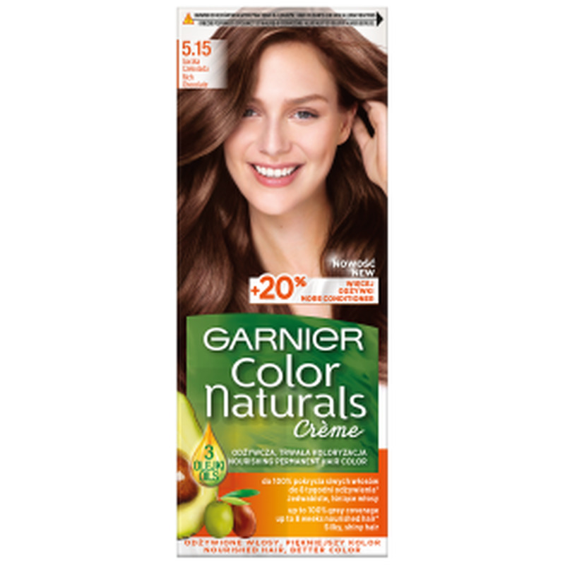 Püsivärv Color Naturals Olive Oil 5.15 kreemikas kohvi, GARNIER, 1 tk