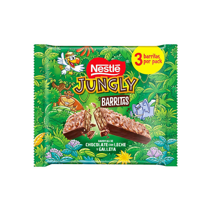 Vahvlid NESTLE Jungly Waffers 3x34g