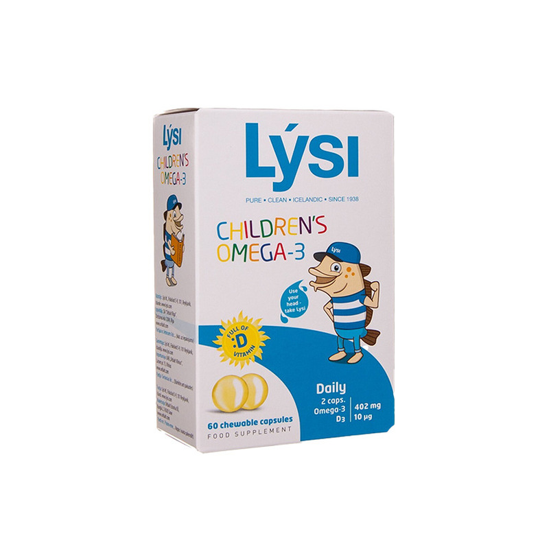 Omega-3 Kapslid Lysi Children’s +D3 vitamiin 60tk