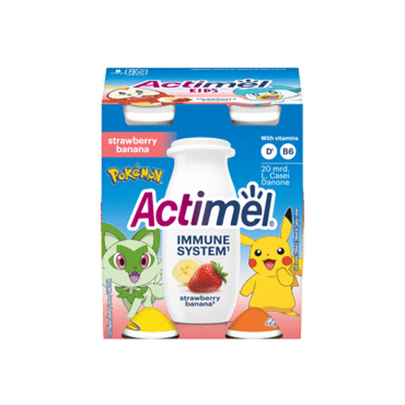 Jog.jook ACTIMEL ban.&maasika, 4x100g