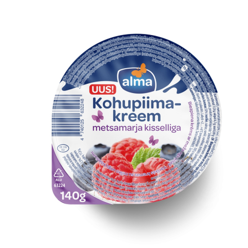 Kohupiimakreem metsamarjakisselliga Alma 140g