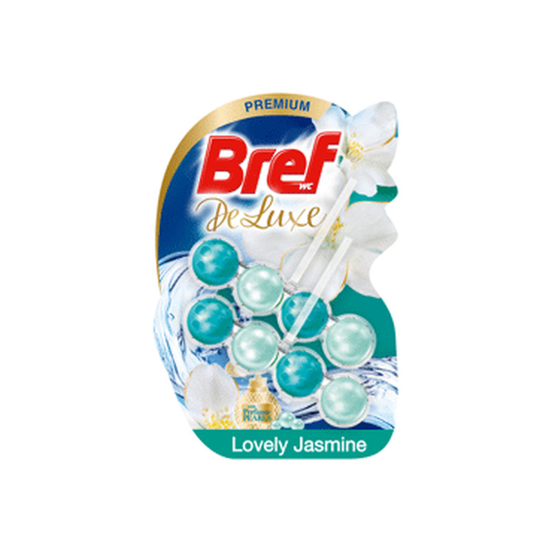 WC-värskendaja BREF DeLuxe Jasmine 2x50g
