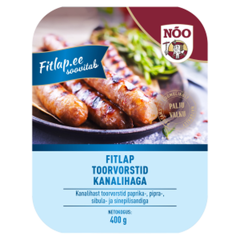 Toorvorstid kanalihaga Fitlap, NÕO, 400 g