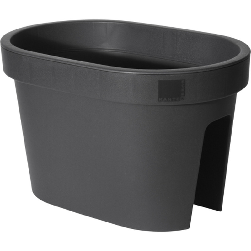 Lillepott rõduservale must 27x4x25cm SG26