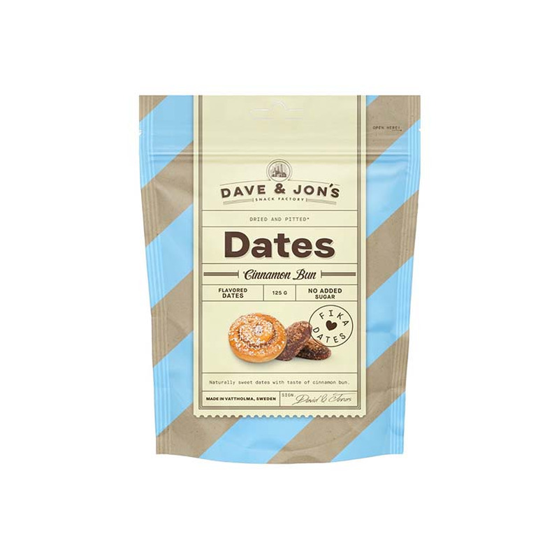 Dave & Jon’s maitsestatud datlid “Cinnamon Bun” 125g