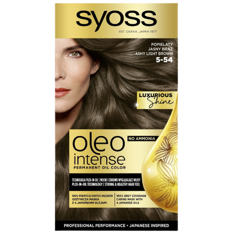 Juuksevärv Syoss Oleo Intense 5-54 Ashy Light Brown