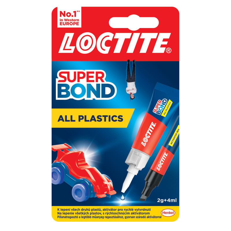 KAST 12 tk! Super Bond All plastik 2g+4ml