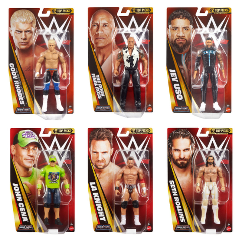 Figuurid WWE Top Picks Basic, värv ja kujundus võivad erineda SS26