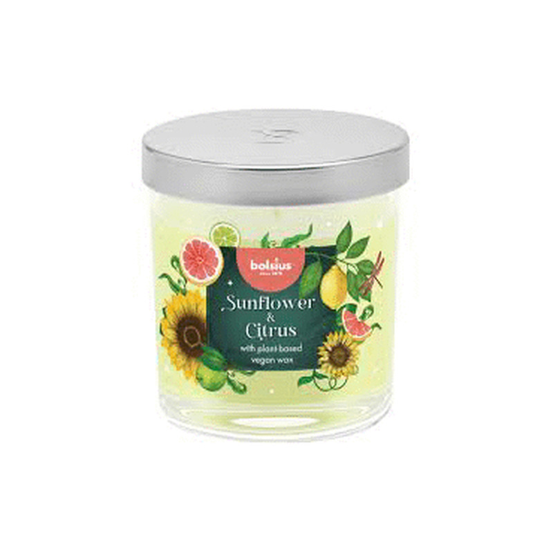 Küünal klaasis Sunflower&Citrus