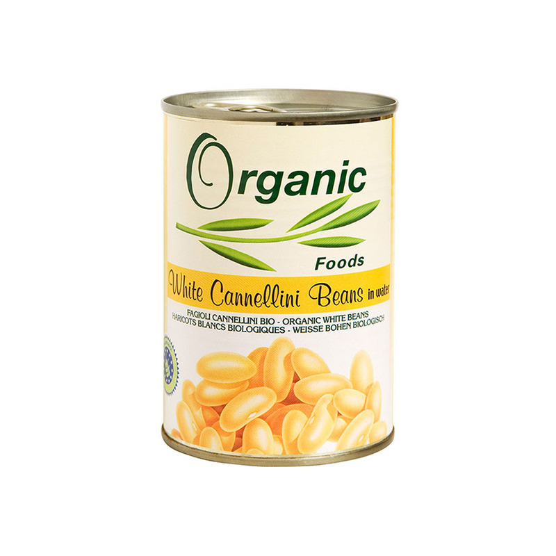 Valged Oad Vees ORGANIC Foods 400g (Pakend deformeerunud)