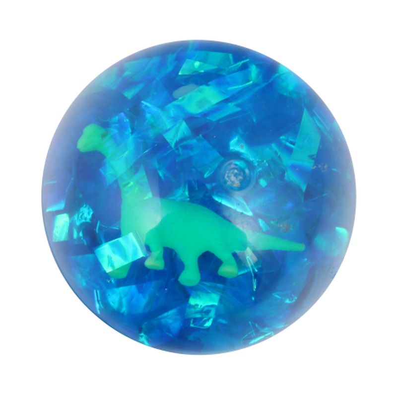 Põrkepall vilkuv, Dino 6,5cm, värvi ja kujundus võivad erineda