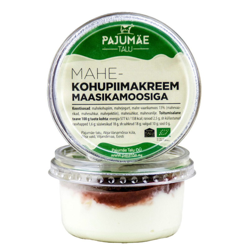 PAJUMÄE TALU Mahe-kohupiimakreem maasikamoosiga 170g