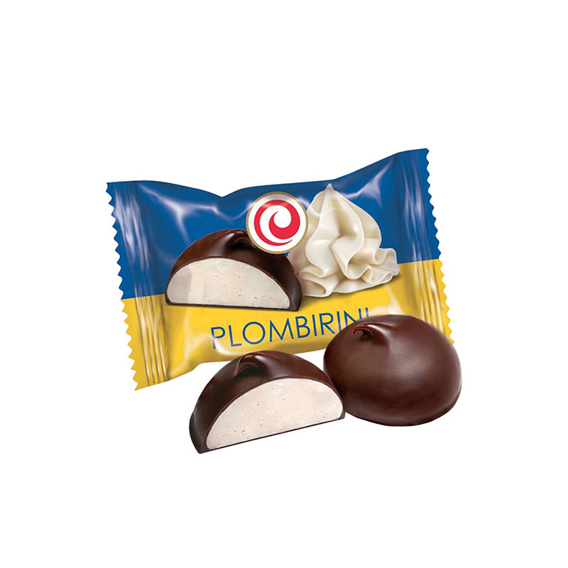 Glasuuritud sufleekompvekid “PLOMBIRINI” Eskimo-jäätise maitsega 400g