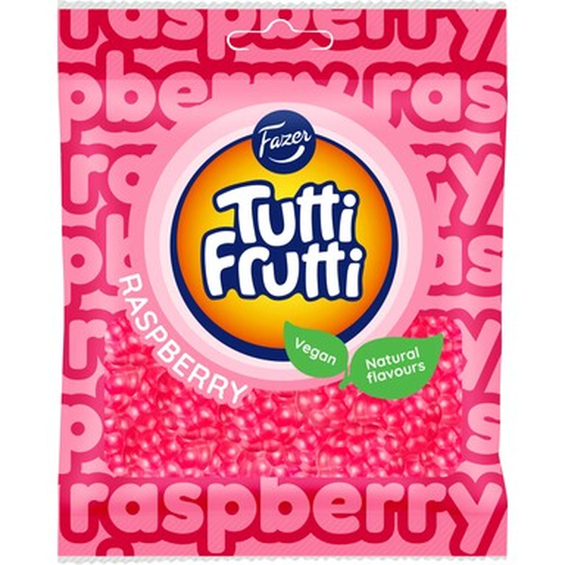 FAZER Tutti Frutti Kummikommid vaarika 90g vegan